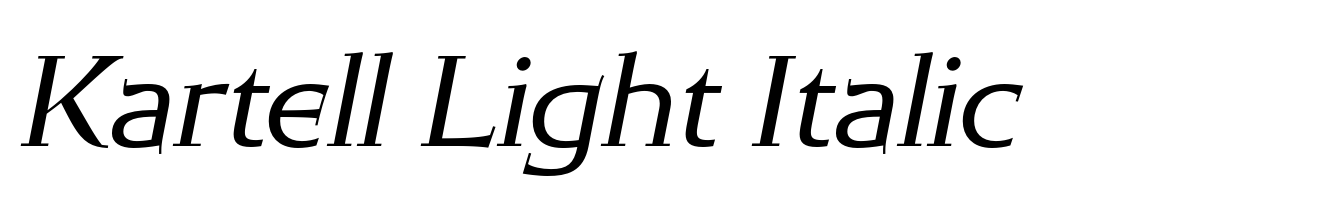 Kartell Light Italic